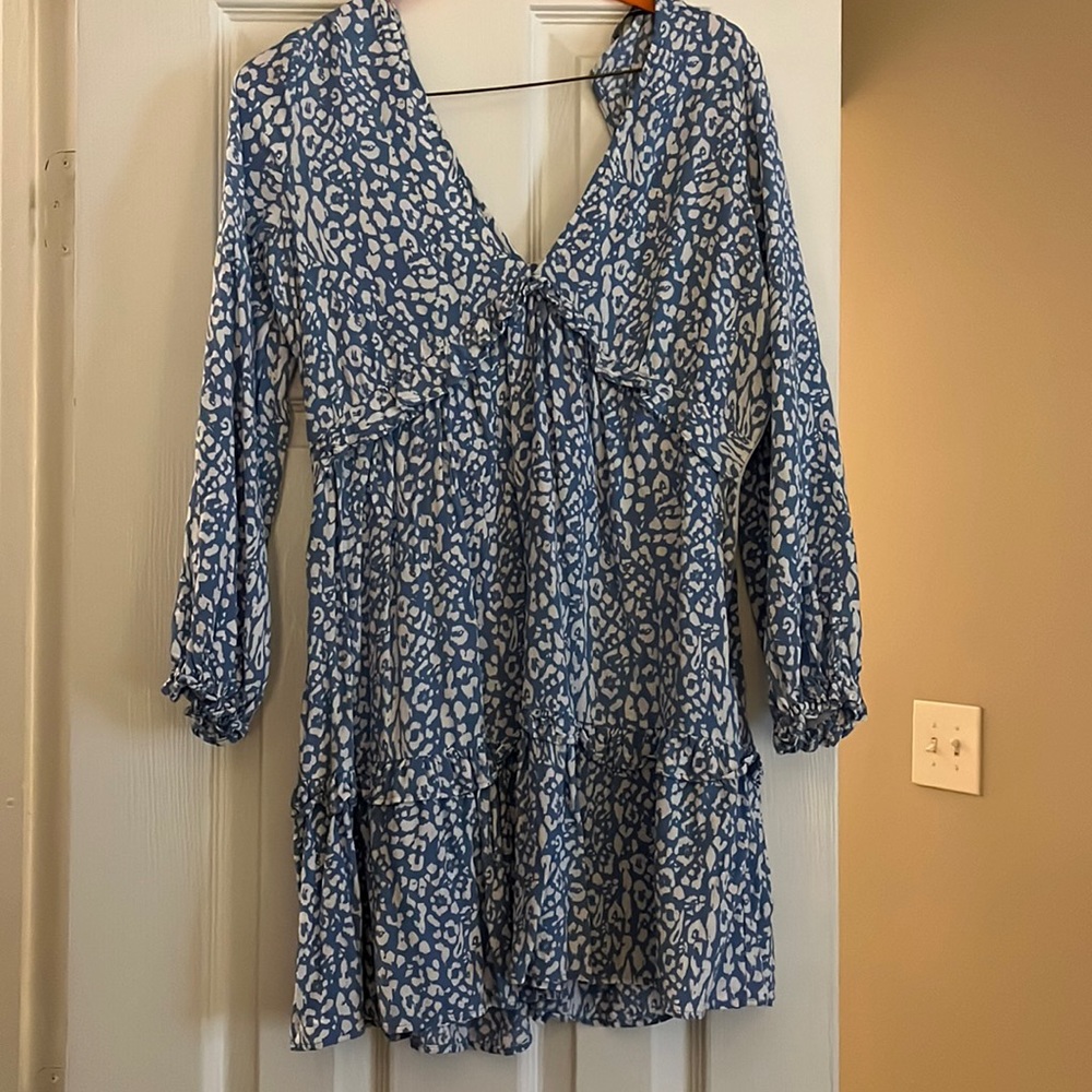 Zara ruffle mini dress